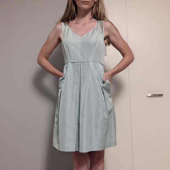 J.Crew Kami Faille Dress in Seaspray - Picture 1 of 14